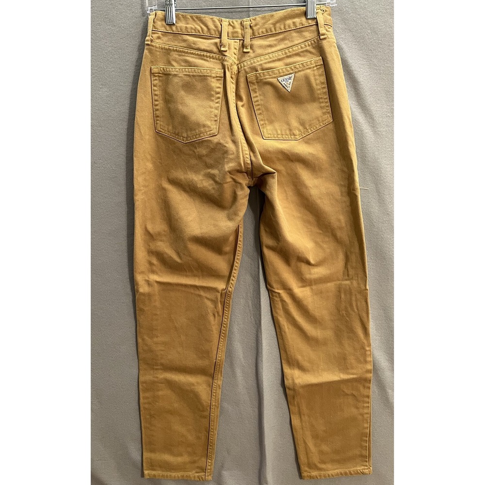 VTG Guess By‎ Marciano Jeans USA Made Men's 26 x 29.5 Denim Pants Gold